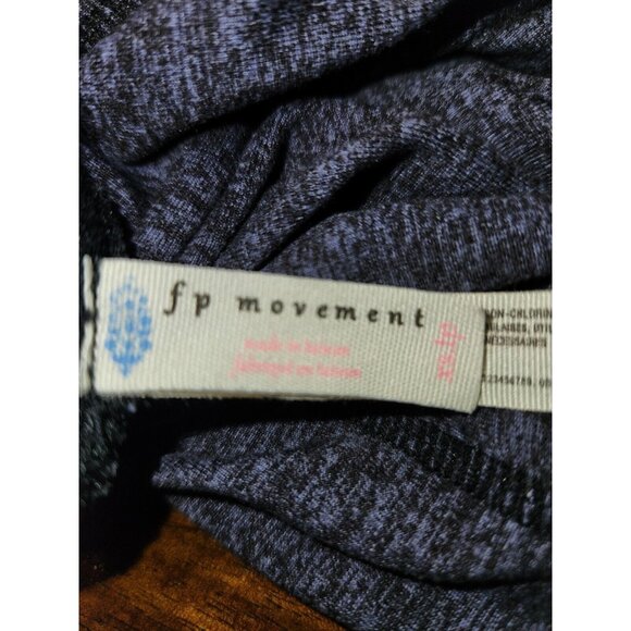 Free People Movement Women's XS Heathered Blue Infinity Leggings Cutouts - Picture 8 of 9